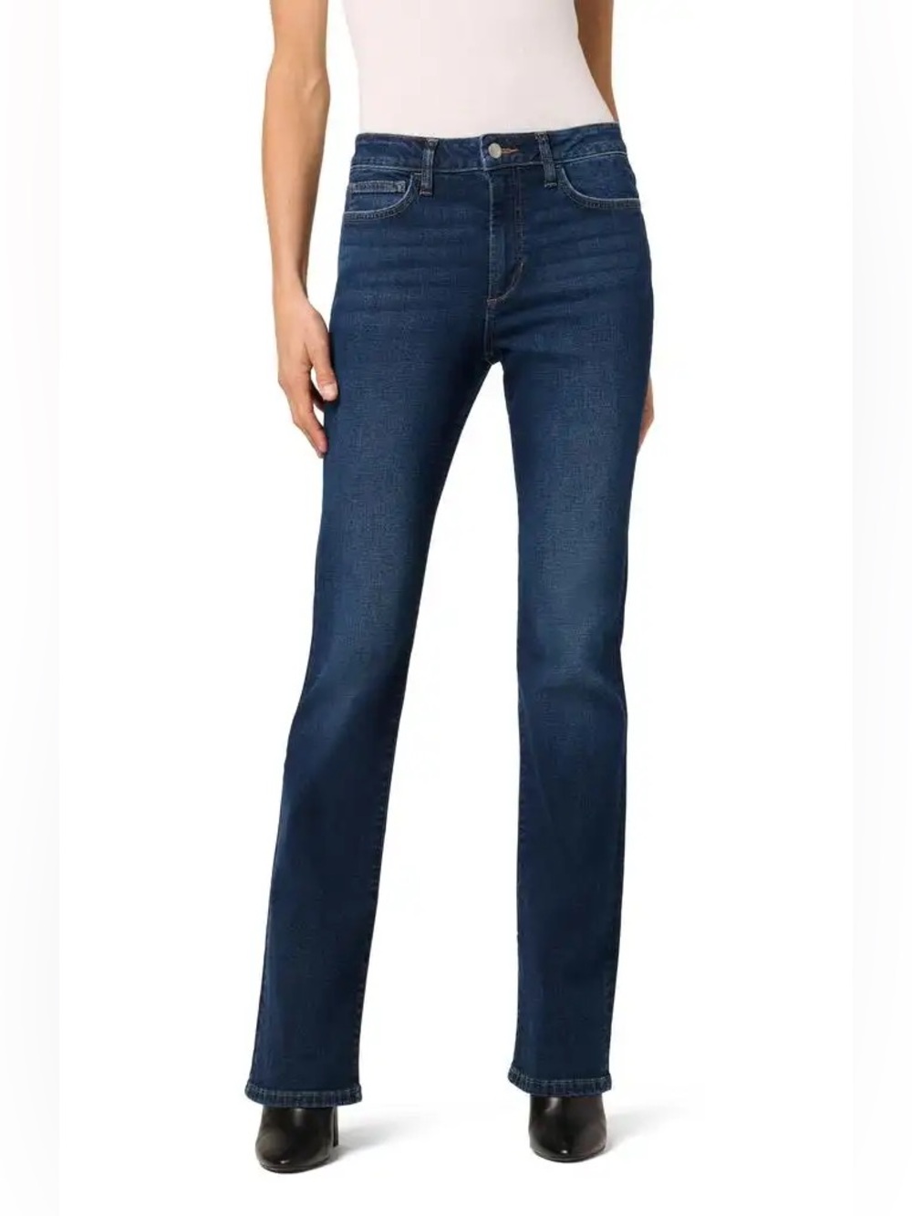 Joes Jeans High Waist Curvy Bootcut Jeans Lake Medium Dark Wash Stretch Size 25